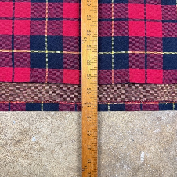 Vintage Ralph‎ Lauren Plaid Polo Men's L Red Black Chambray Crest Made in USA - Picture 10 of 11